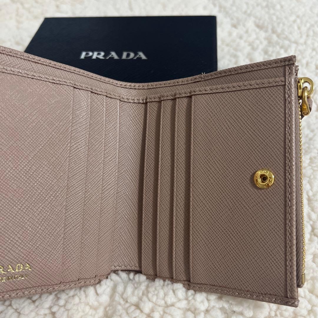 PRADA サフィアーノレザー 二つ折り財布