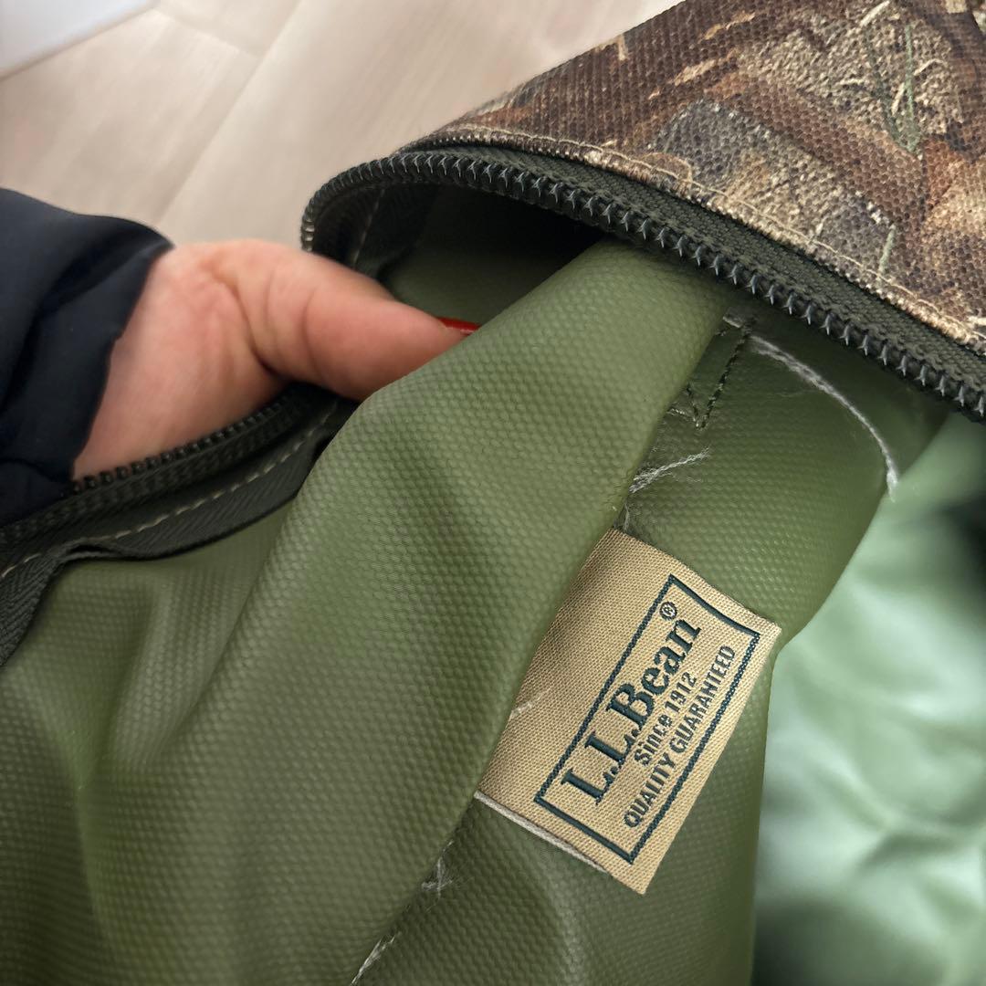 LLbean トートバック　ミリタリー　ジャングルツリー