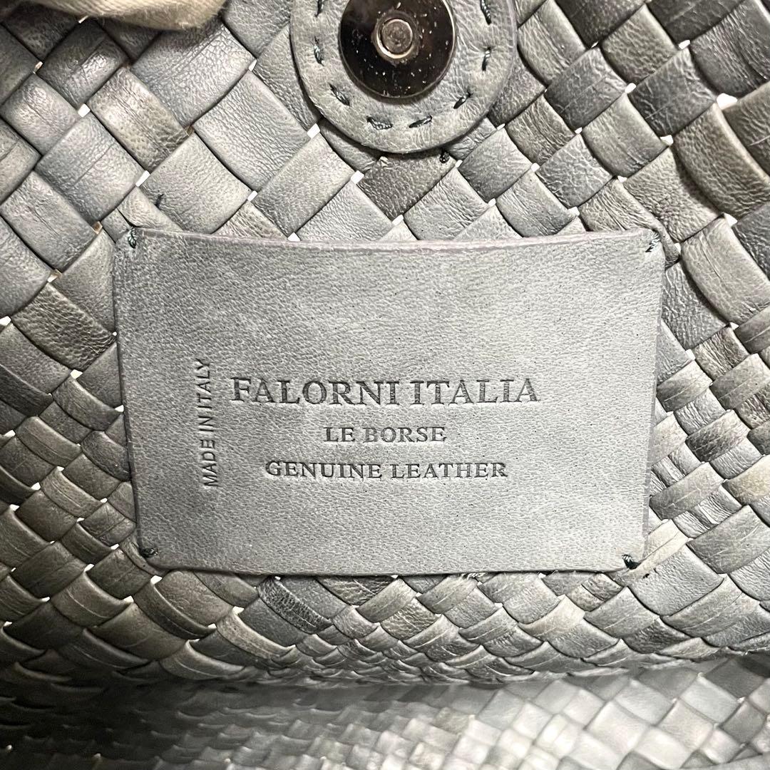 【美品】ファロルニ　ワンショルダー　イントレッチオ　ホーボー　グリーン系　レザー