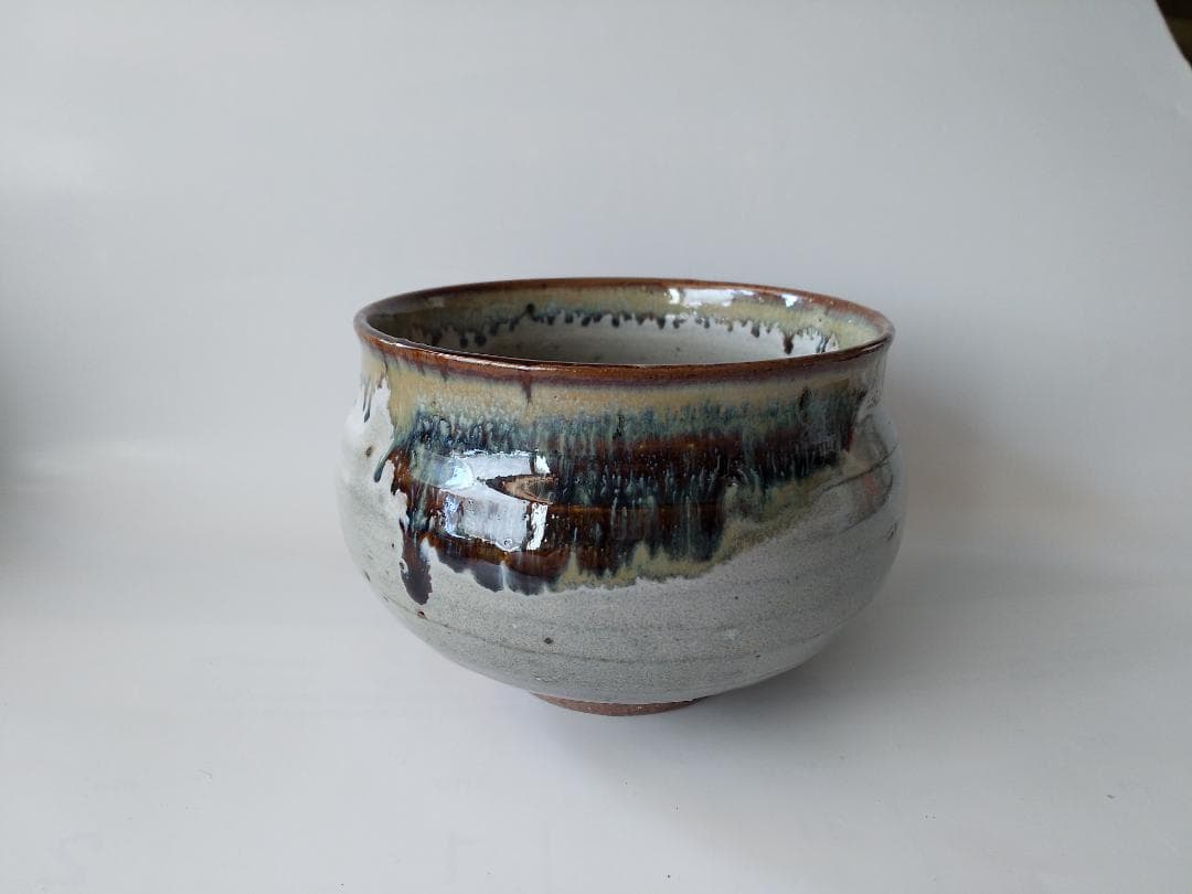 茶道具 丹山窯 小峠葛芳 作 灰釉塩笥 茶碗 共箱 共布 栞 茶器 抹茶碗 新品