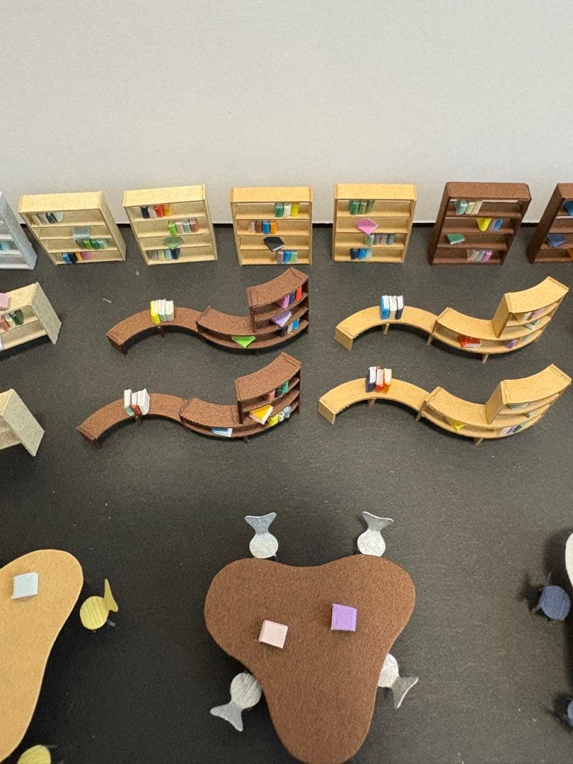 建築模型添景 1/100 スタディスペースセット