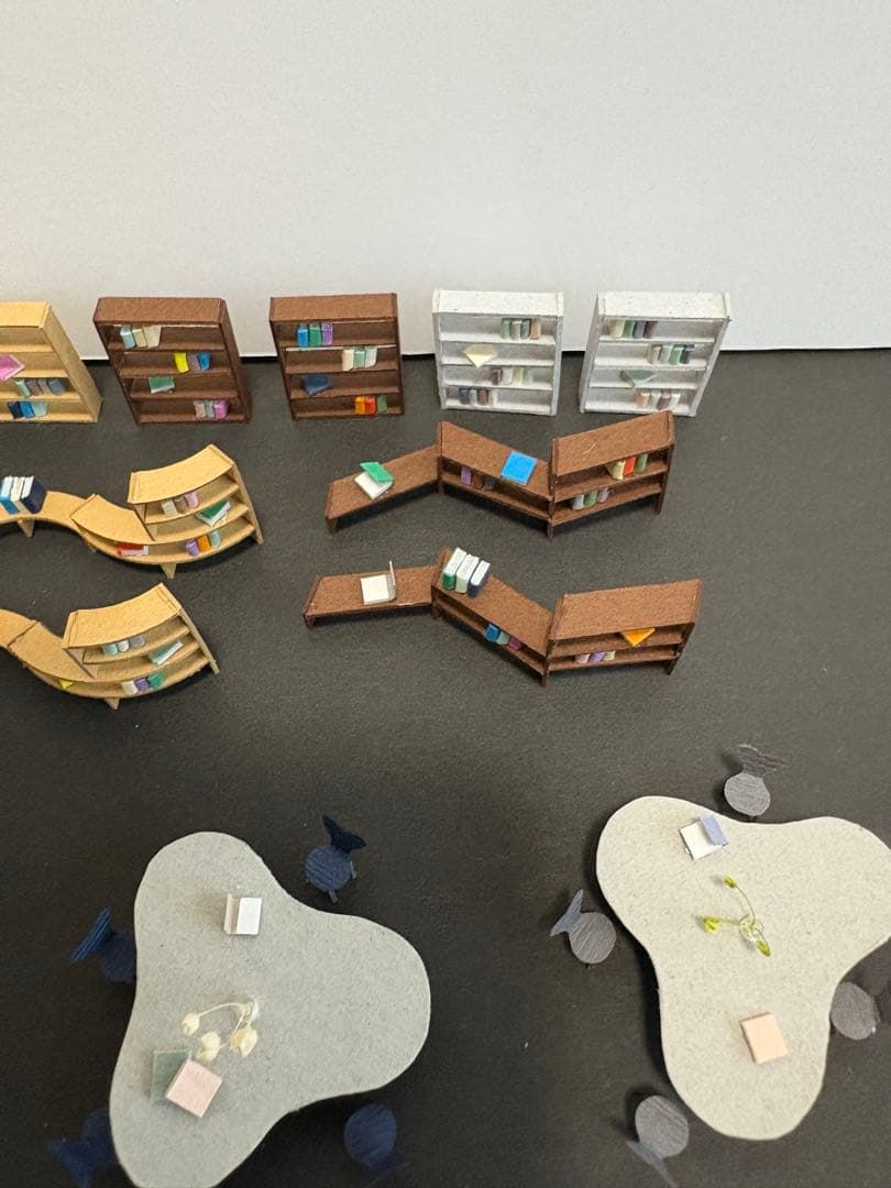 建築模型添景 1/100 スタディスペースセット