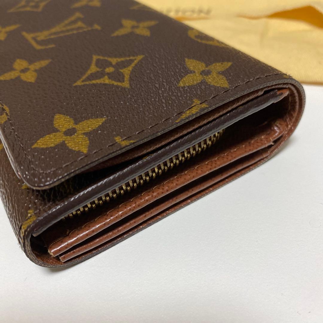 ド*︎様 ルイヴィトン　二つ折り財布　モノグラム　茶