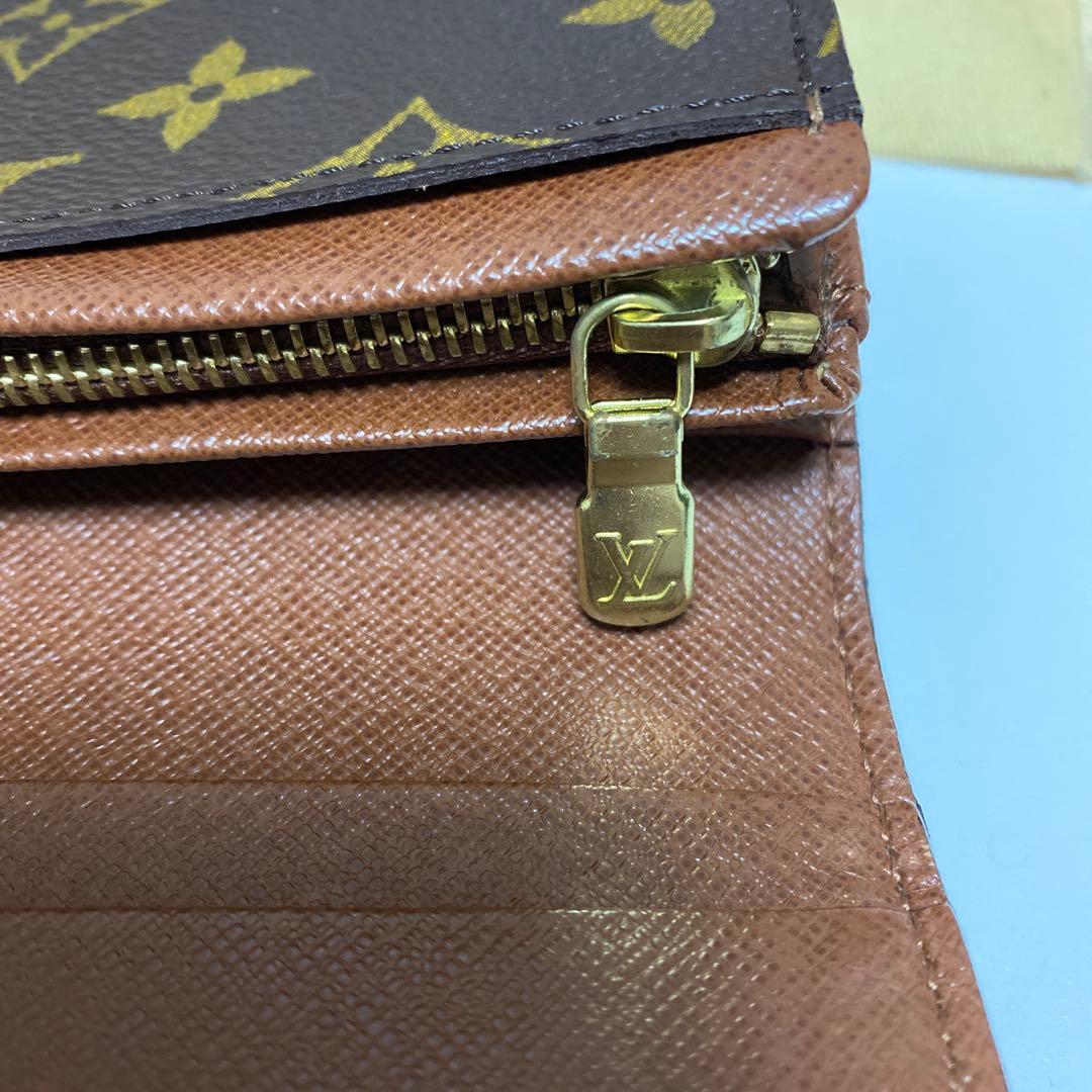 ド*︎様 ルイヴィトン　二つ折り財布　モノグラム　茶
