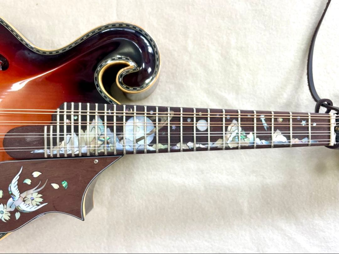 美しき謎のマンドリン　サンバースト マンドリン本体　インレイ装飾