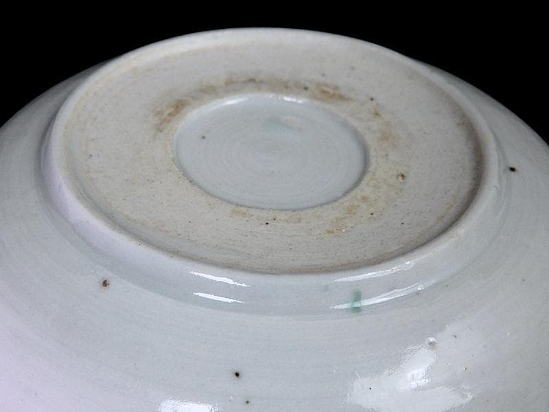 古伊万里　色絵　波千鳥に貝の図　手塩皿　F281AS-DCi