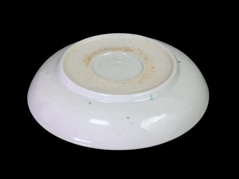 古伊万里　色絵　波千鳥に貝の図　手塩皿　F281AS-DCi