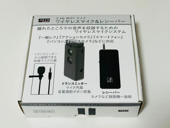 ワイヤレスマイク WIMIC レシーバー マイク ピンマイク AREA/エアリア