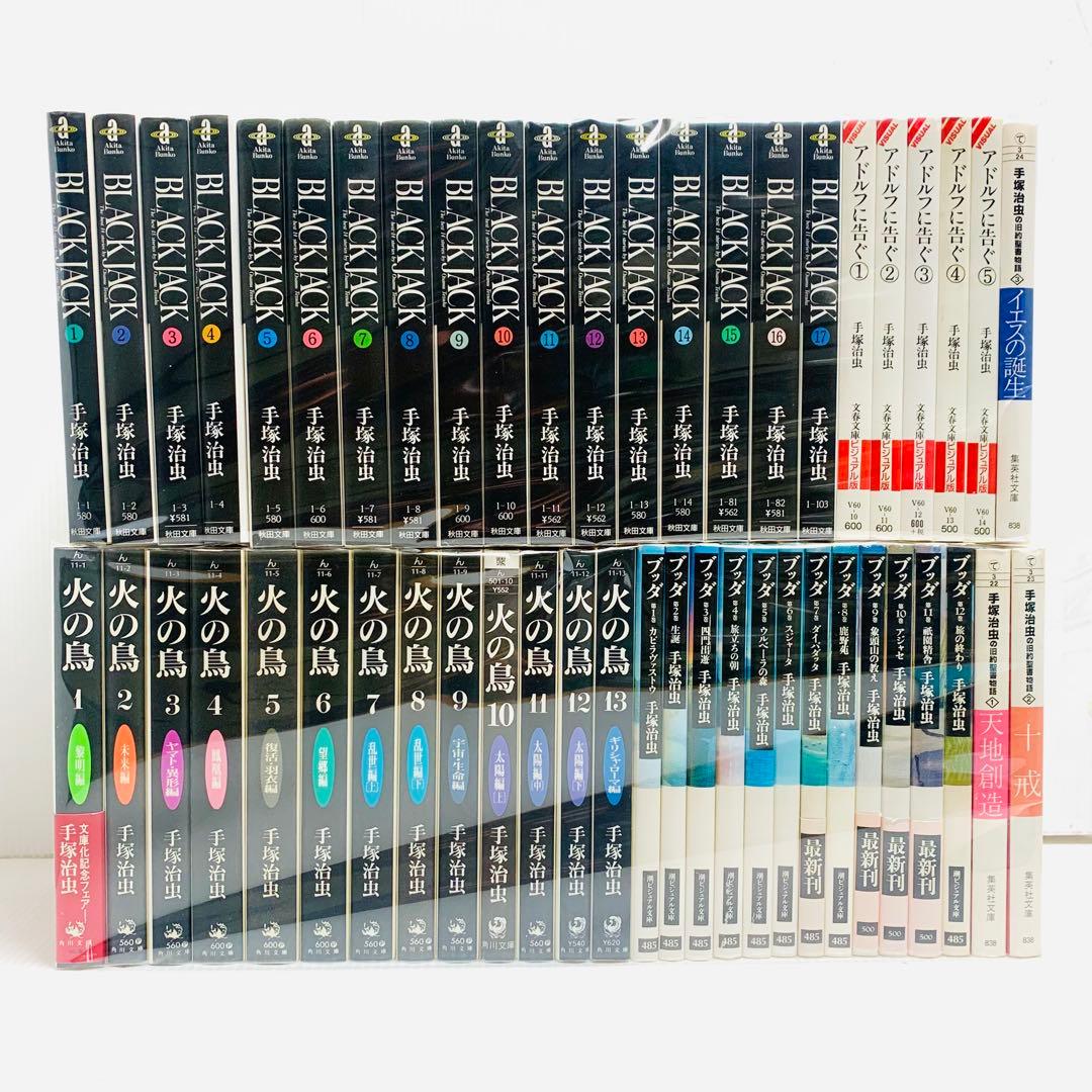 火の鳥 ブッダ ブラックジャック アドルフに告ぐ 手塚治虫の旧約聖書物語 全巻