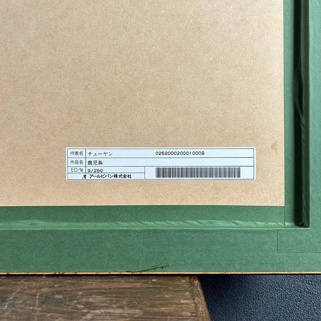 美品 チューヤン「鹿児島」ミクスドメディア 直筆サイン入 電波少年