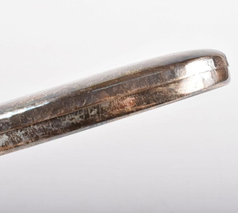 純銀　鎚目　楊枝入　小物入　約40g　C　R4124