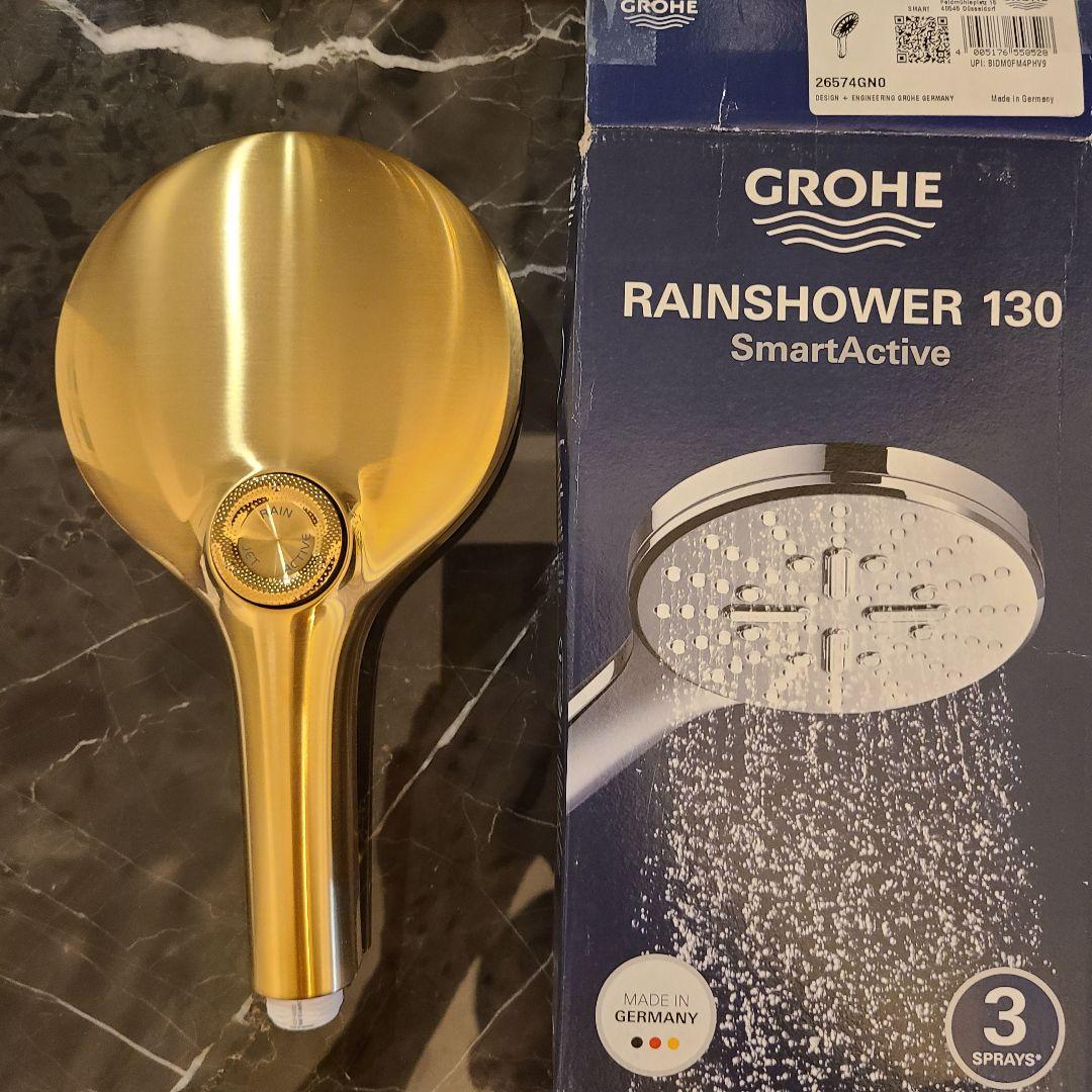 グローエ　ハンドシャワー　スマートアクティブ　130　ゴールド