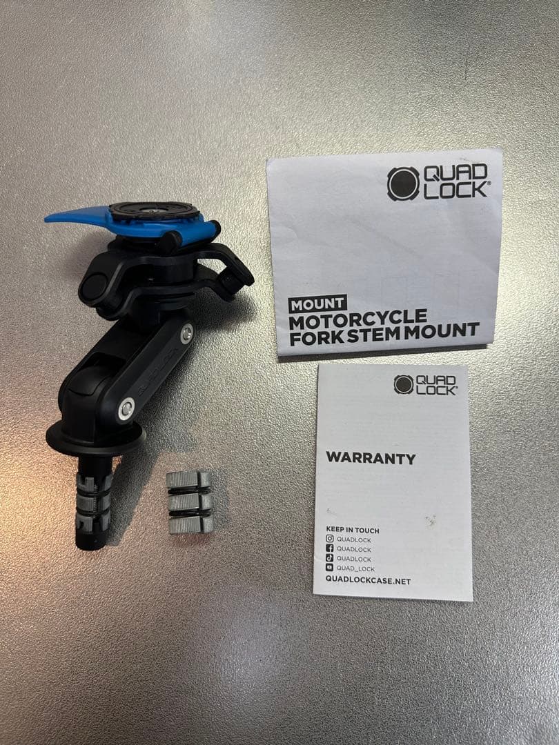 QUAD LOCK バイク用 フォークステムマウント ＋ 防振モジュール
