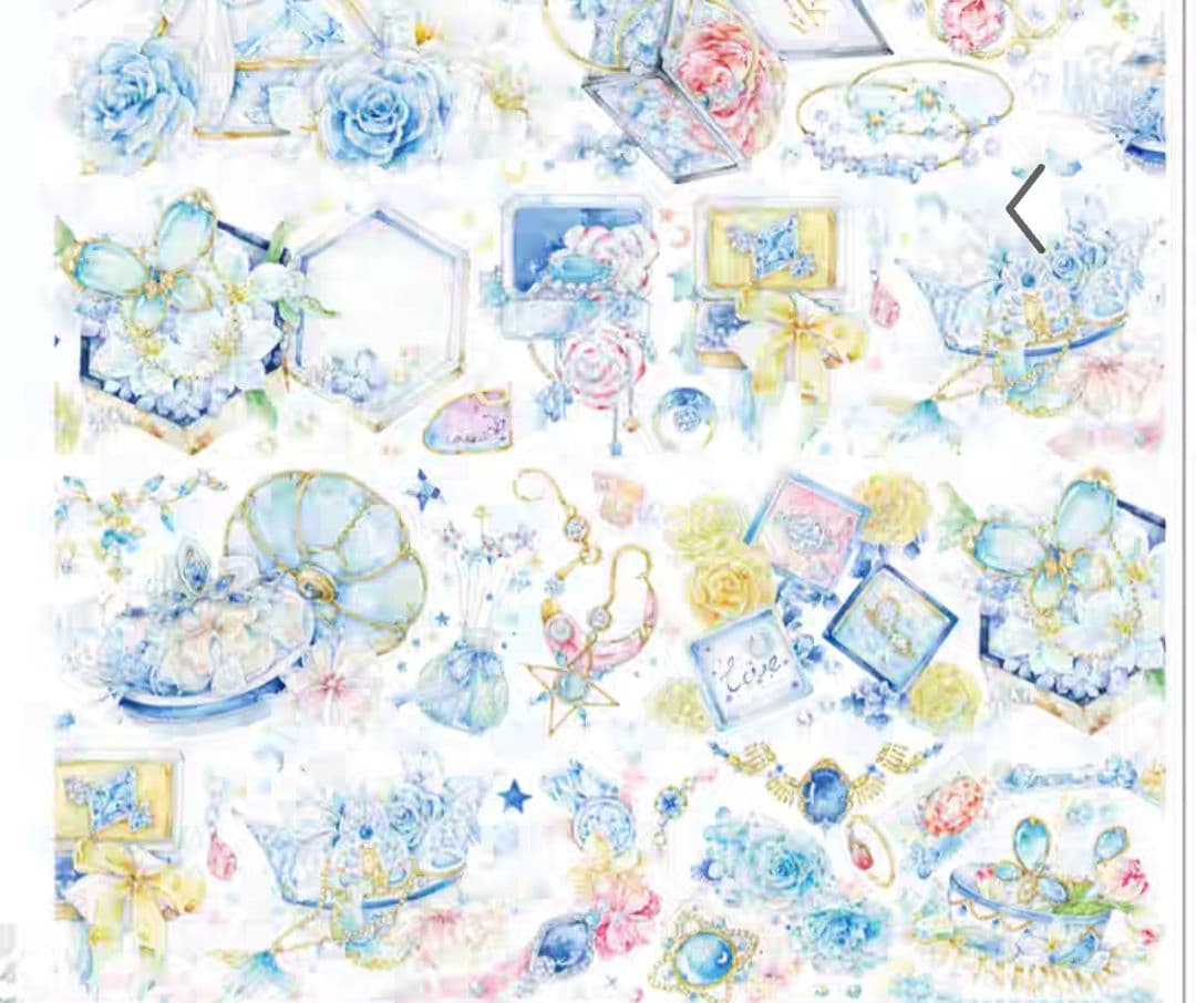 巻売 593★ 海外 マスキングテープ マステ PET 装飾 花 贝壳光