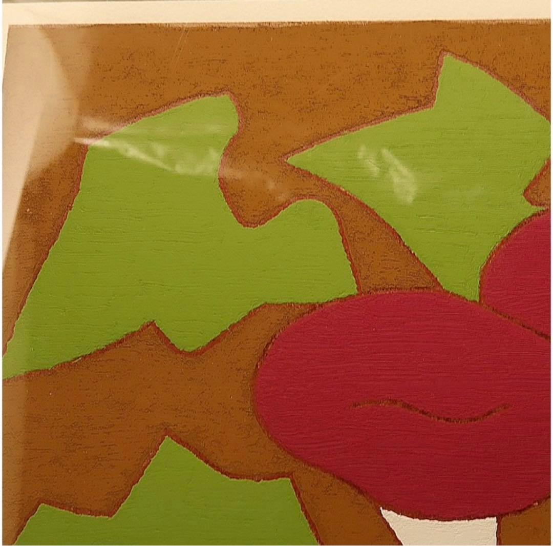 ◆真作◆文化勲章 ◆熊谷守一≪あさがお≫ 画仙人が描く静物画の超逸品 ◆高級額装