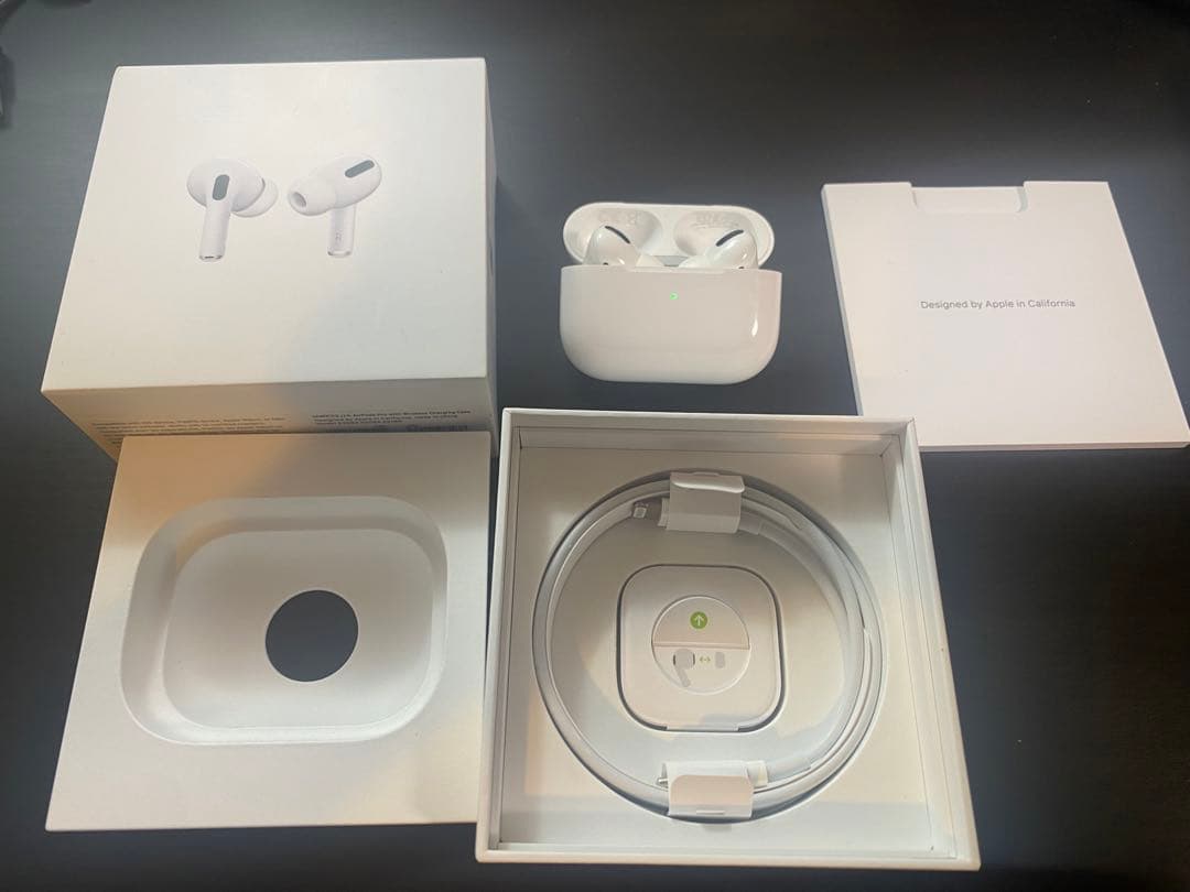 Apple AirPods pro MWP22J/Aフルセット※左耳のみ異常あり