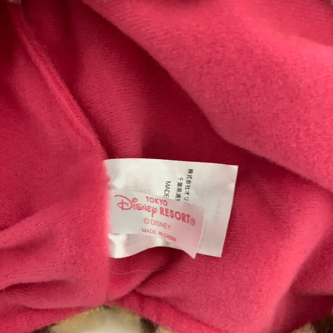 ディズニー　ミニー　ヒョウ柄　マフラーキャップ