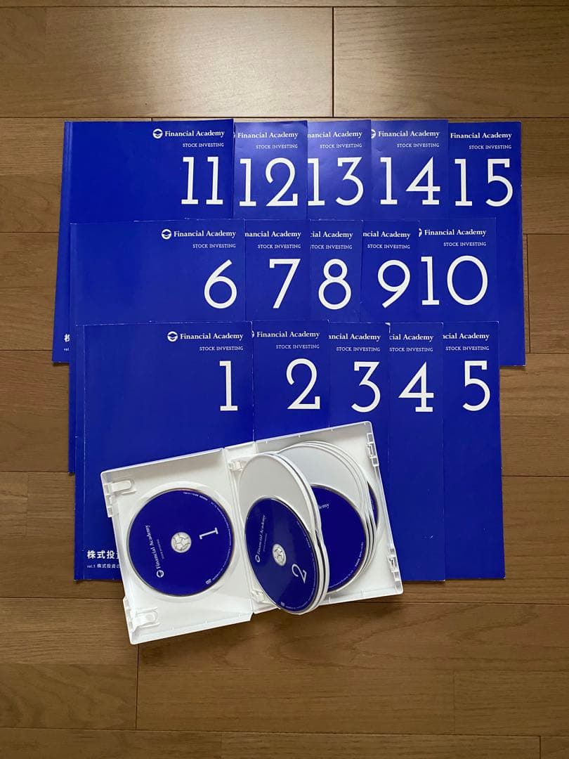 ファイナンシャルアカデミー株式投資スクール　テキスト 15冊＋DVD12枚