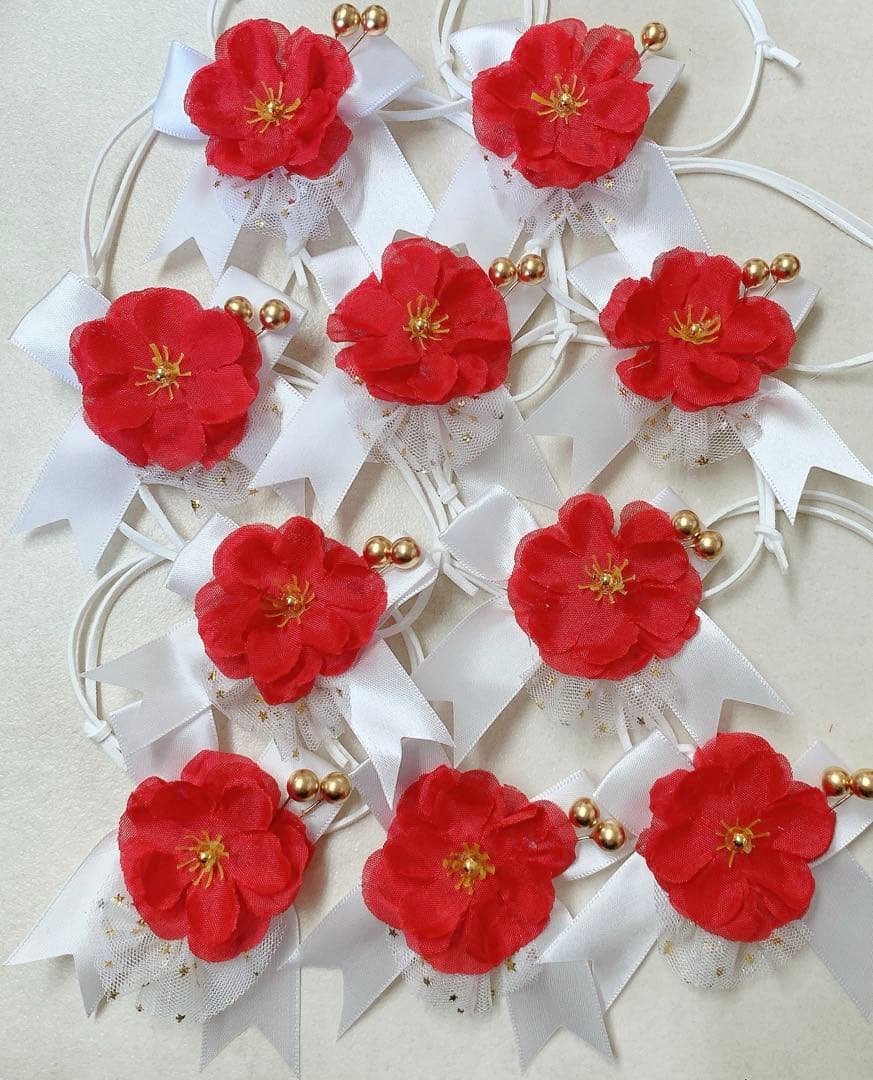 ご確認用No.1105 トリミングチョーカー　10本 お正月　梅