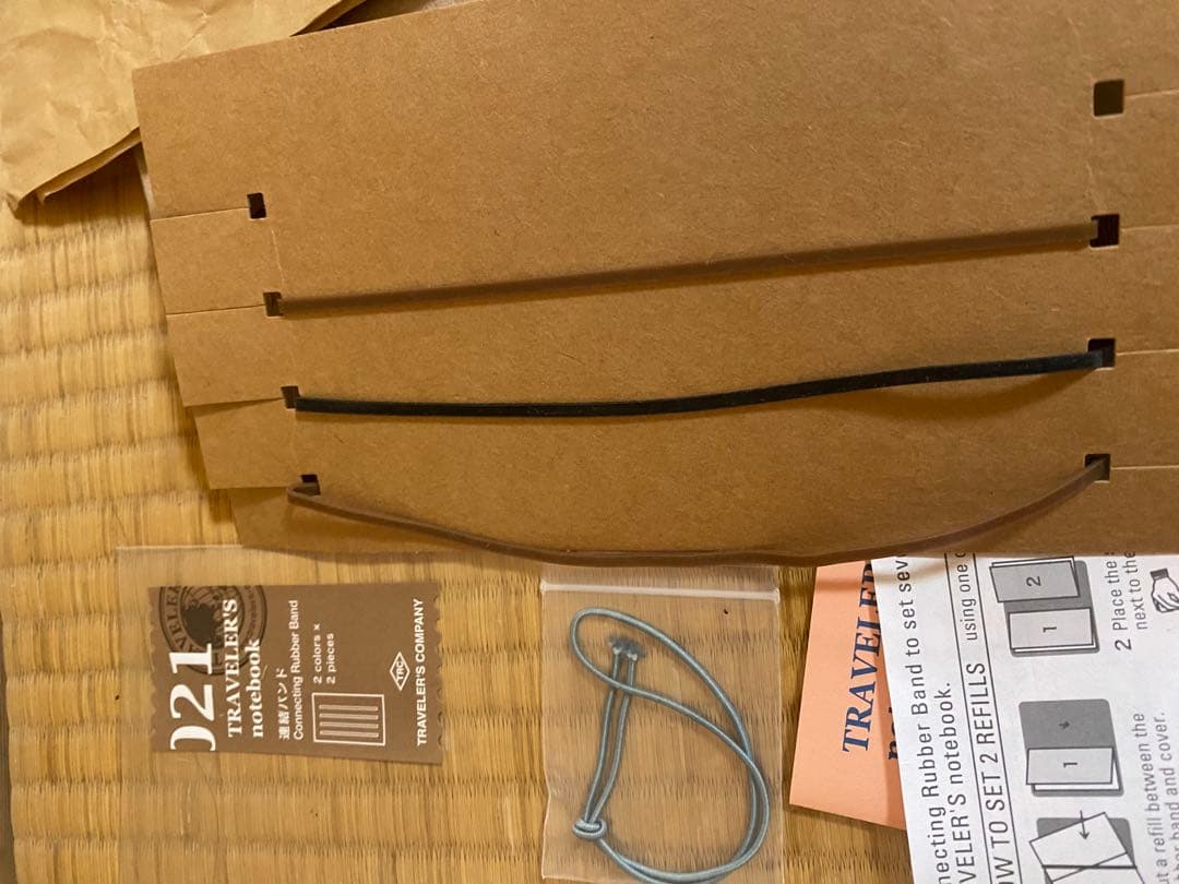 まとめTRAVELER'S notebook 予備無印ノート18冊+結束バンド