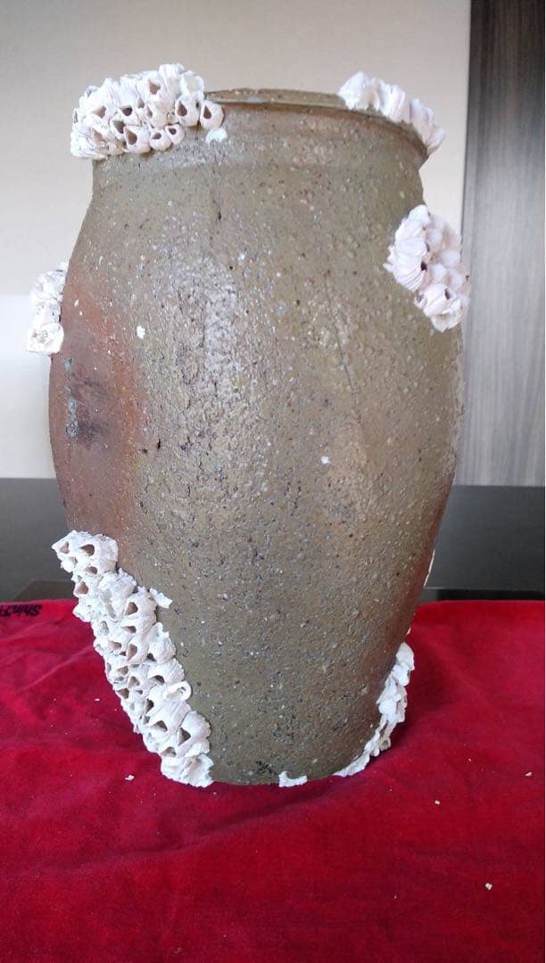 備前焼　海揚り　花入　古道具　古民具　オブジェ　蛸壺