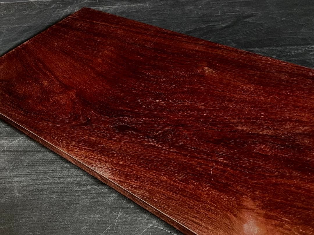 「母」 唐木 紅木 花梨 敷板 長板 煎茶道具 飾り板 （115③）