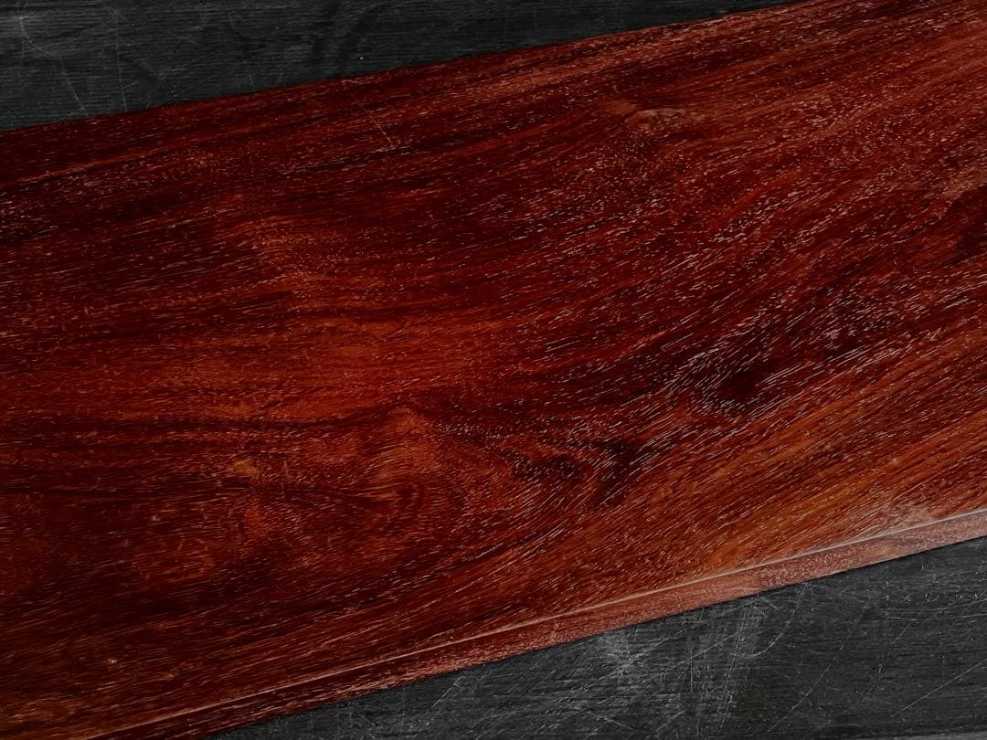 「母」 唐木 紅木 花梨 敷板 長板 煎茶道具 飾り板 （115③）