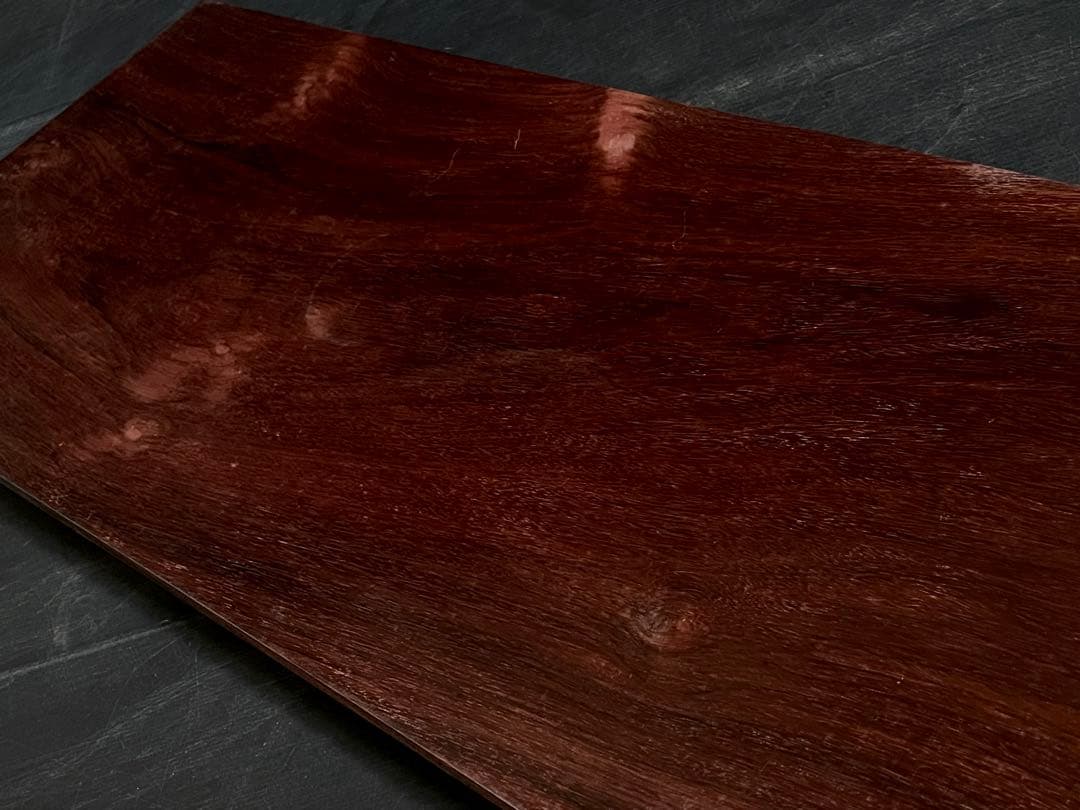 「母」 唐木 紅木 花梨 敷板 長板 煎茶道具 飾り板 （115③）