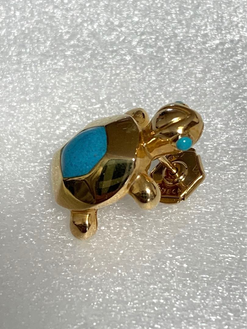 専用です。希少☆CARTIER☆タートル 亀ヘキサゴン750刻印ターコイズ