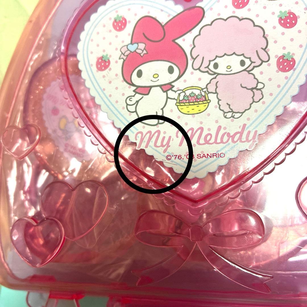 マイメロ　キッズ　ジュエリーセット　バッグ　ミラー　コーム　ピアノちゃん　ゴム