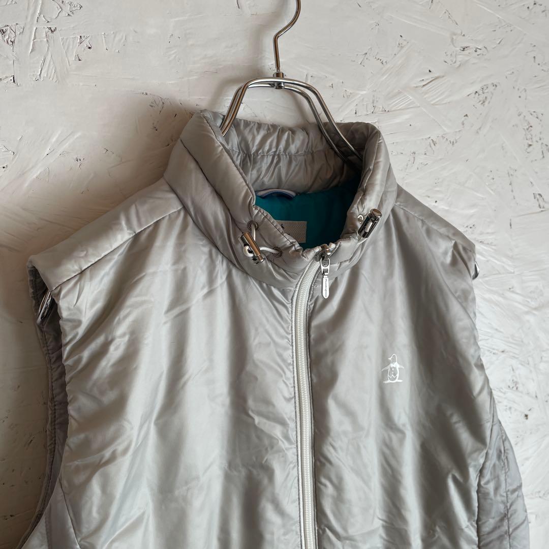 大きいサイズ【Munsingwear】ノースリーブダウンワンピース　ベスト　LL