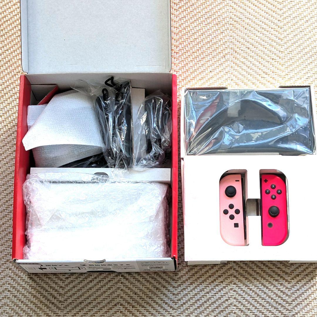 【非常に美品】ニンテンドースイッチ 本体 有機el 2024年製 保護フィルム付