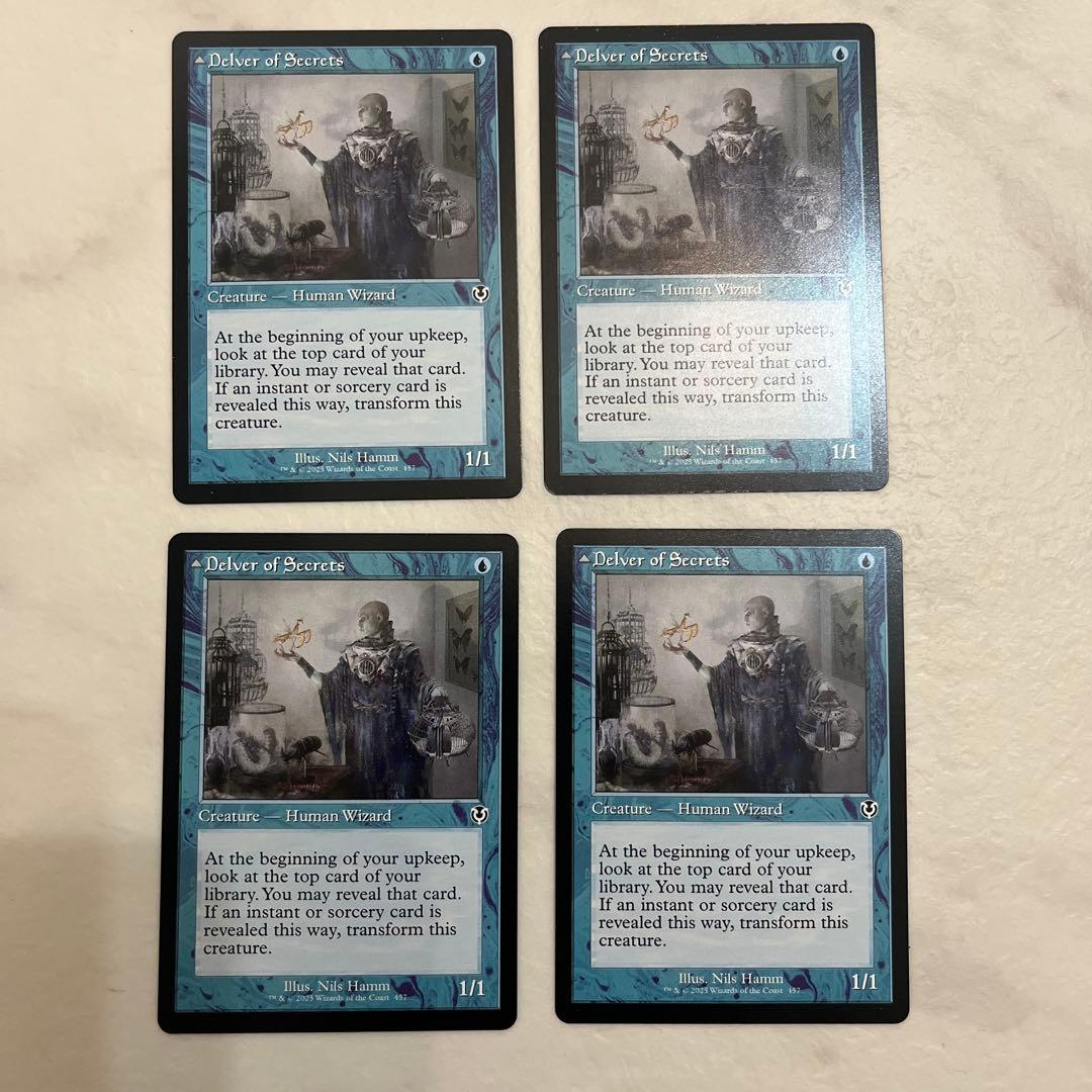 MTG 秘密を掘り下げる者　旧枠　英語　4枚