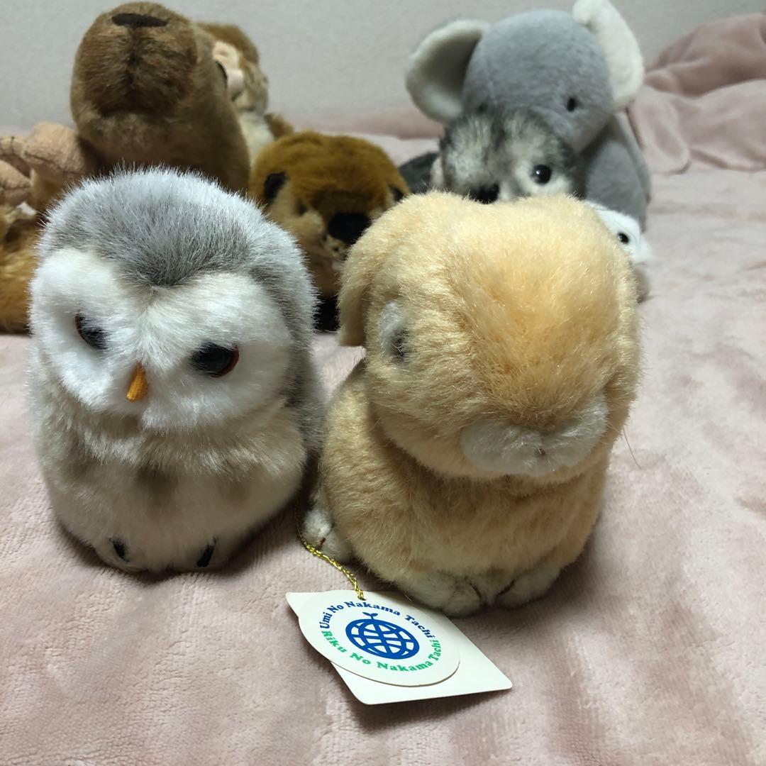 吉徳　にぎやか　ぬいぐるみ 17コセット　中古品　スーパービーバーの刺繍なし