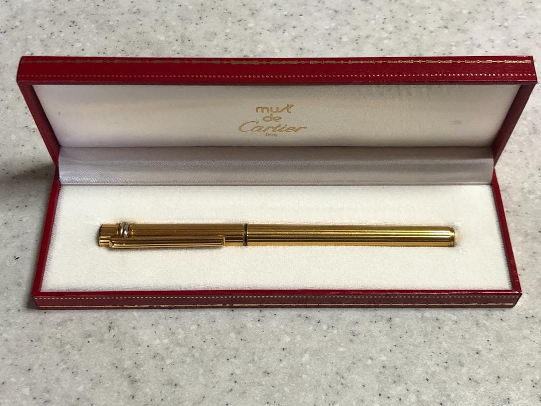 ★カルティエ ■マスト ■万年筆 ■ペン先 18K ■コンバーター ■ゴールド