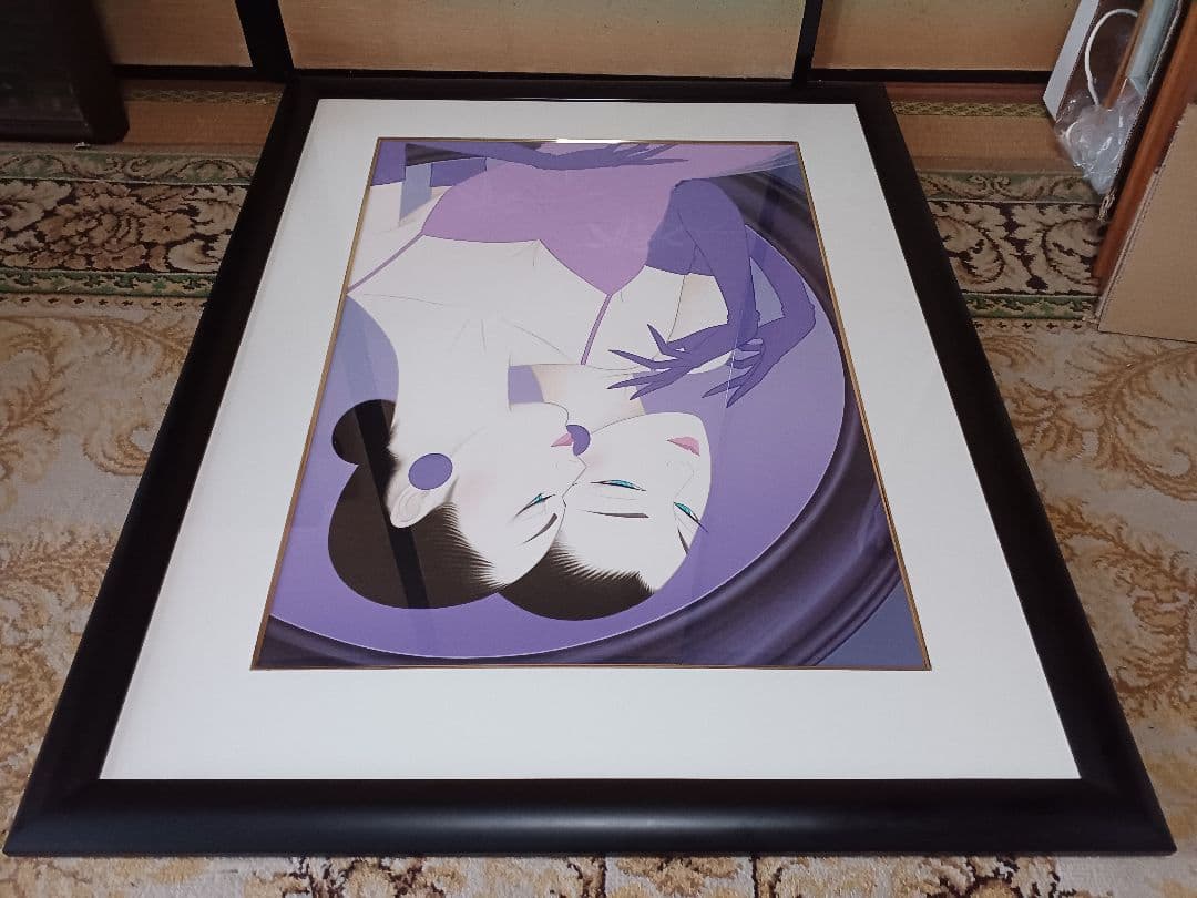 鶴田一郎 「艶鏡」　P20号　 版画　138/150