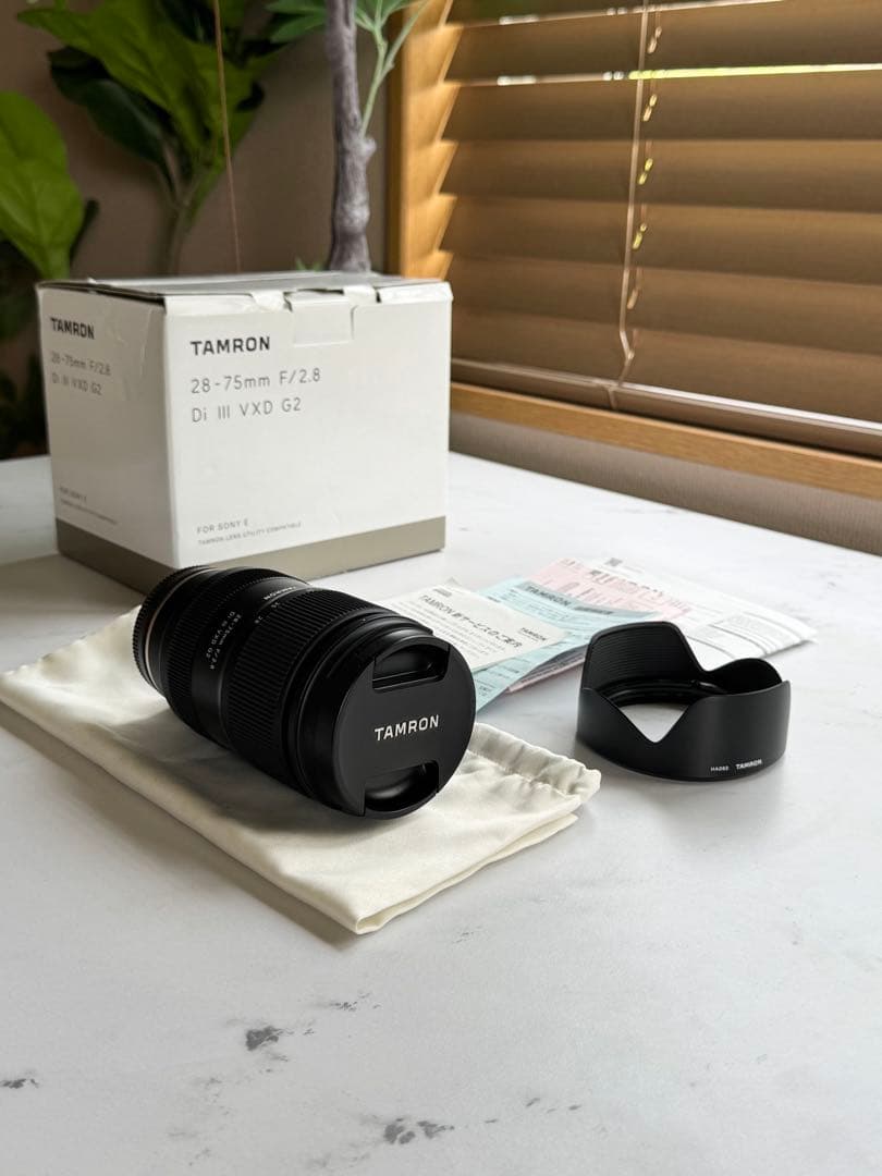 【ほぼ新品】TAMRON28-75 f2.8Di ⅢVXD G2 付属品／箱有