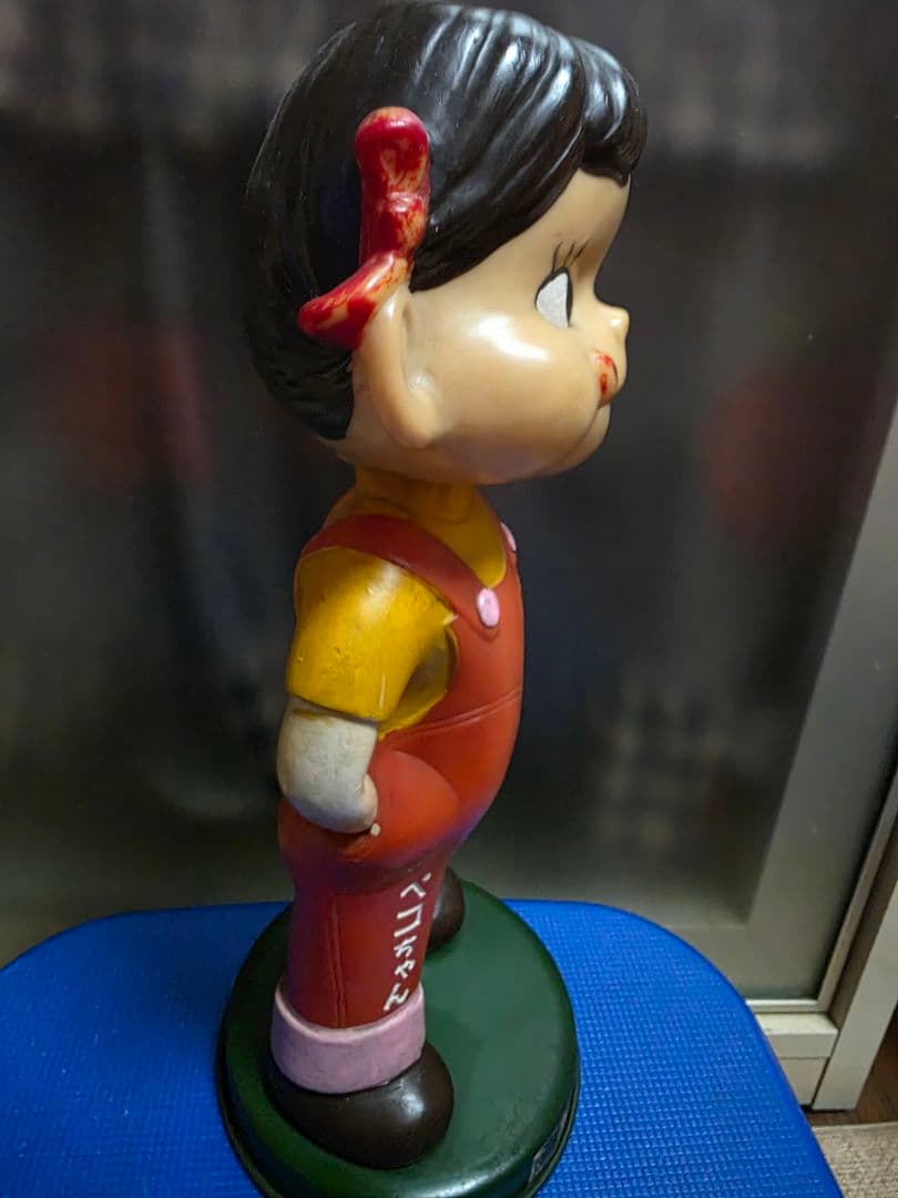 ペコちゃん　ブリキ台座　首振りペコちゃん　ミルキー キャラクター