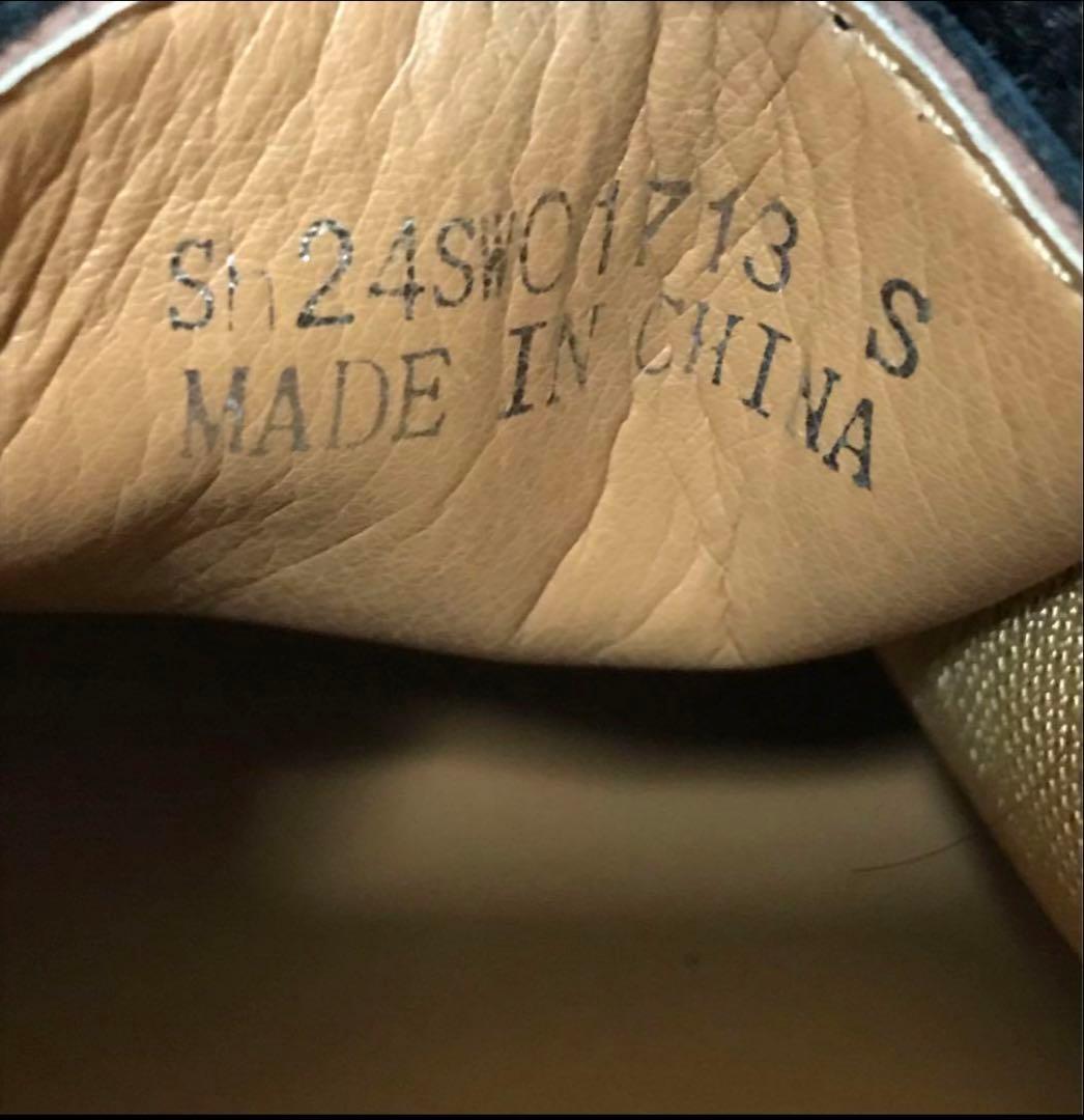 【ほぼ未使用】SHIUN スウェード レザー モカシンシューズ Sサイズ