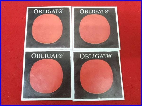 美品 オブリガード OBLIGATO バイオリン弦セット E/A/D/G 4/4