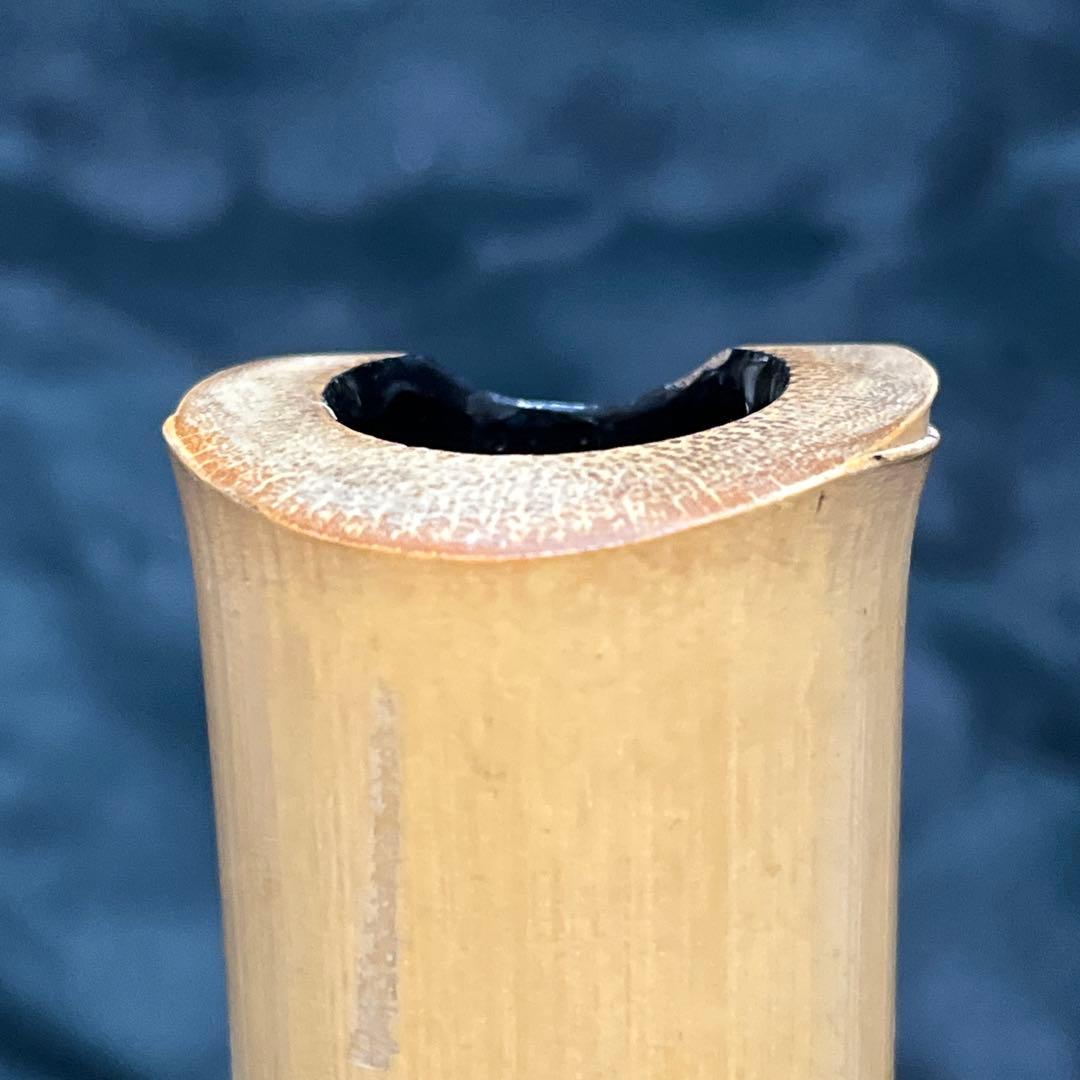 尺八 琴古流 在銘 2印 1尺8寸管 中継ぎ籐巻き 金三線 【音出し確認済み】