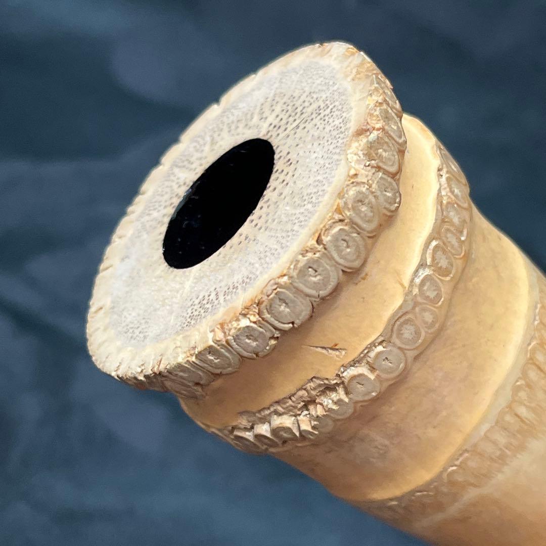 尺八 琴古流 在銘 2印 1尺8寸管 中継ぎ籐巻き 金三線 【音出し確認済み】