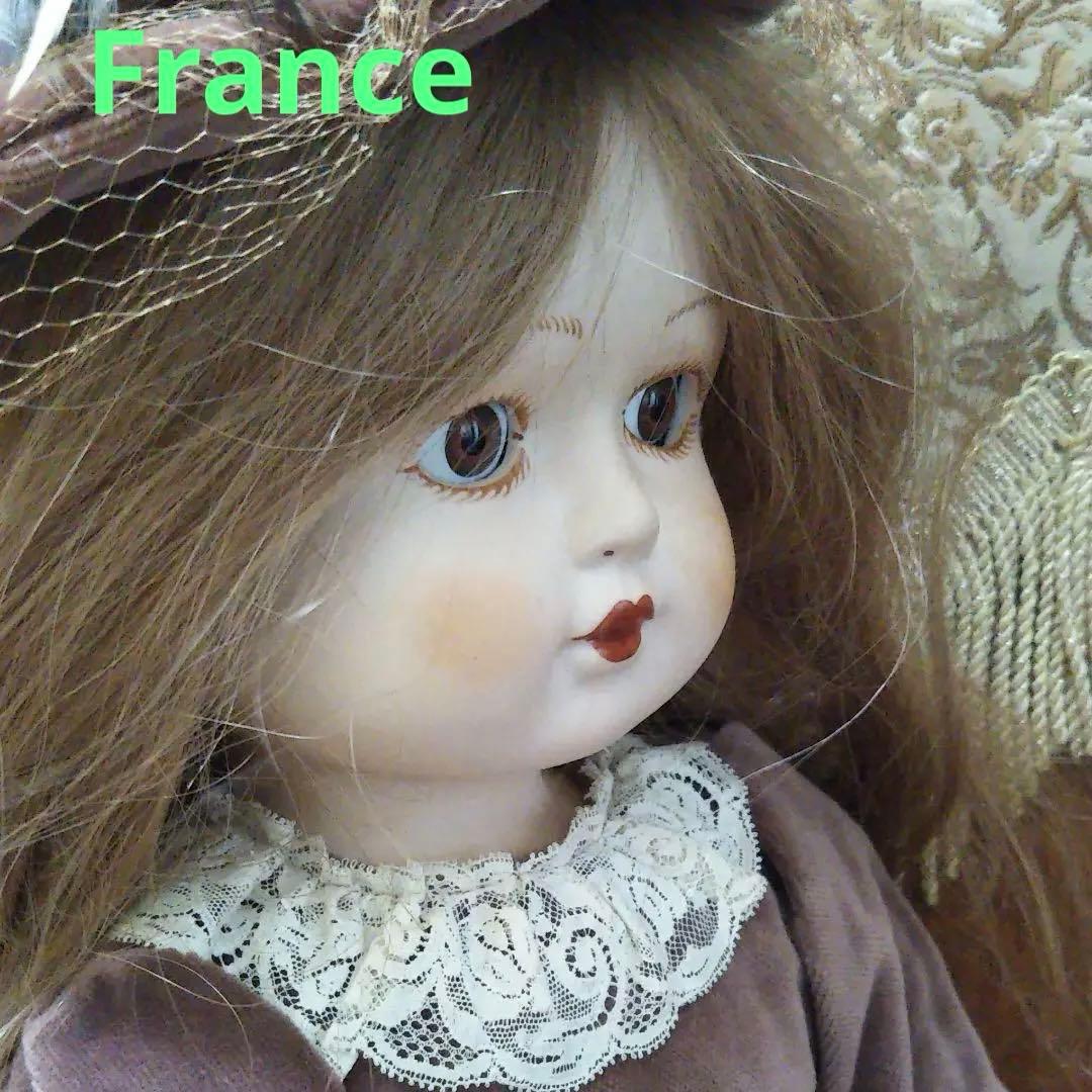 France パリ三越　ビスクドール　刻印あり　エレガント