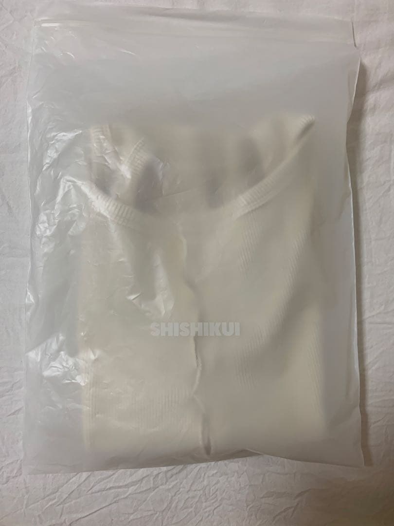 SHISHIKUI ホワイト ノースリーブタンクトップ