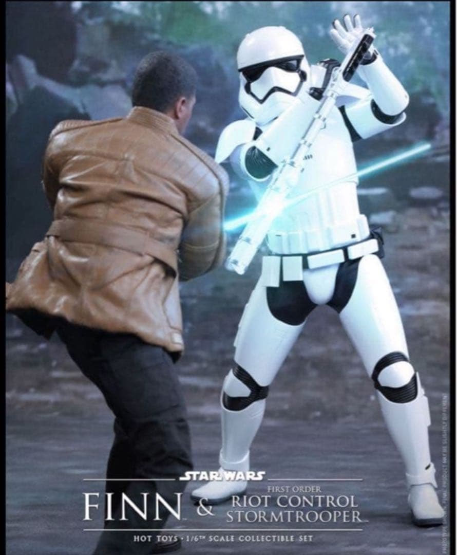 【美品】スター・ウォーズ　フィン & ストームトルーパー＜２体セット＞