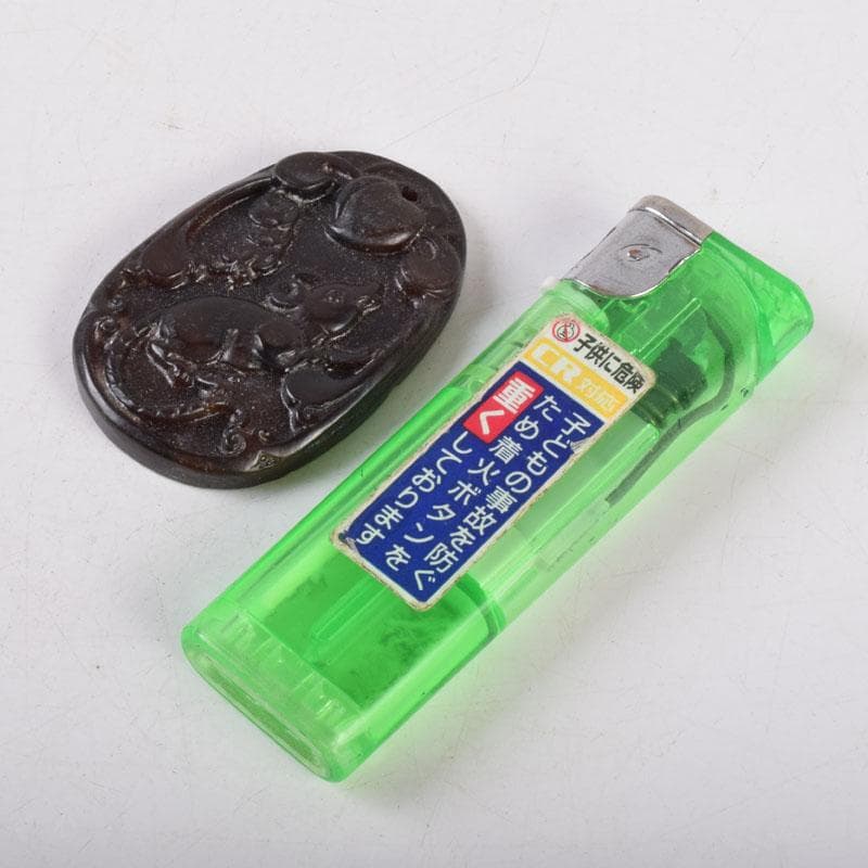 中国　玉石彫刻　観音像・動物など　根付　置物　10点　C　8447