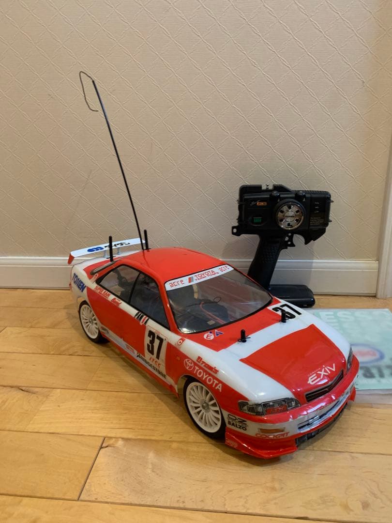 タミヤ　1/10ラジコン　FF01シャーシ　コロナEXIV サンワプロポ