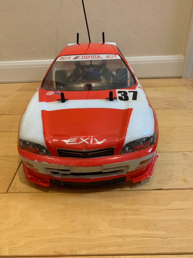 タミヤ　1/10ラジコン　FF01シャーシ　コロナEXIV サンワプロポ