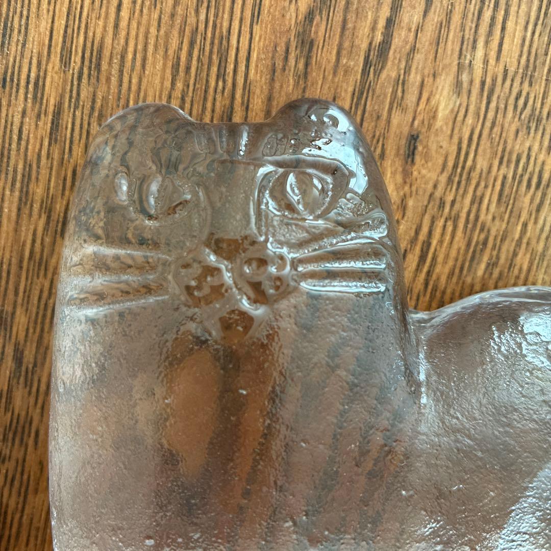 Lisa Larson /リサラーソン ロイヤルクローナ　ガラスオブジェ 猫