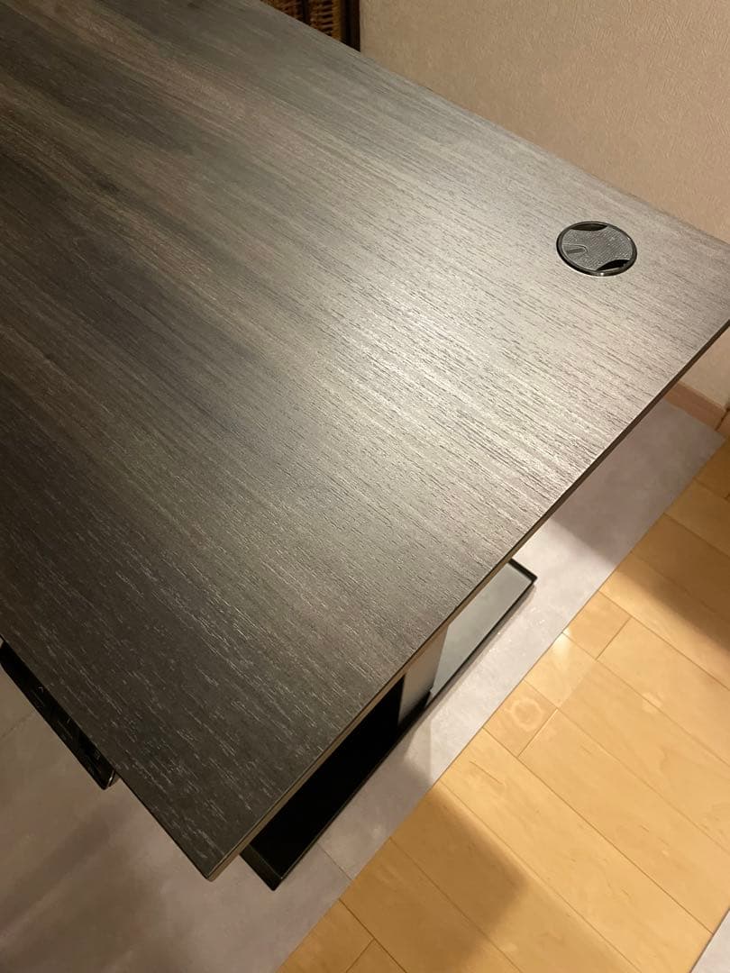 【Sunon】電動昇降デスク（120x60cm）メモリー機能付き ダークオーク